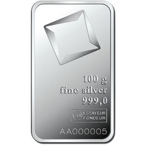 100 gram Silver Valcambi Bar